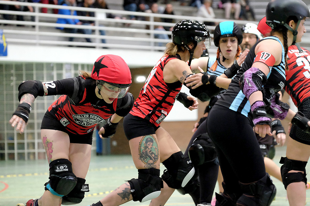 fotografía de roller derby